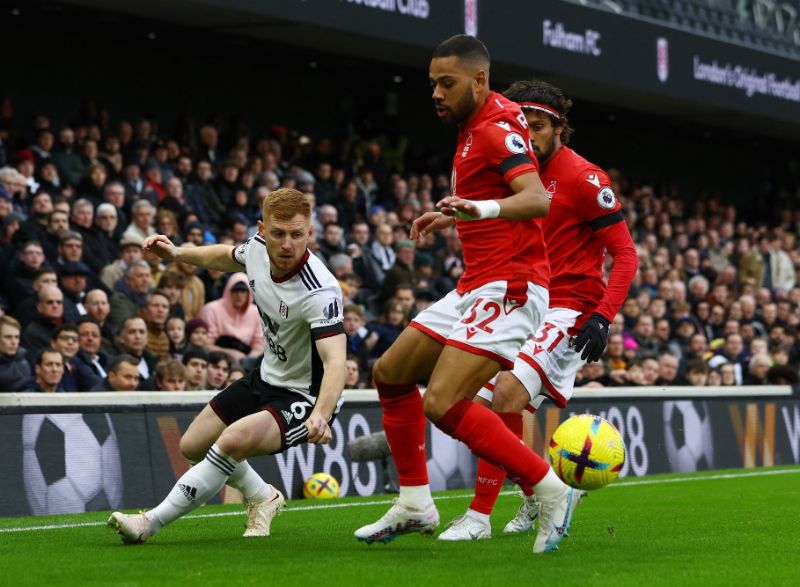Trận đấu giữa Fulham và Nottingham tương đối cân bằng